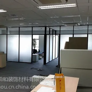 供应广州简和玻璃隔墙制作 玻璃隔墙换玻璃 玻璃门维修