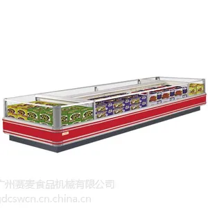 供应希世达冰柜超市风幕柜系列岛柜（多式段、分体风）