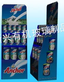 供应广州有机玻璃食品展示柜