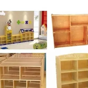 供应石家庄幼儿园实木家具 储物柜 整理柜 组合玩具柜