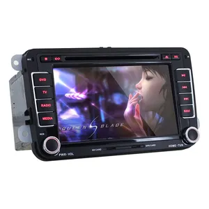 供应JOYOUS 7寸安卓4.2.2系统大众车载DVD,汽车导航,内置WIFI,支持收音/蓝牙/电影