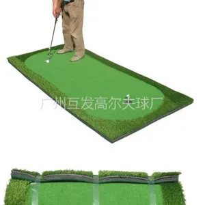 正品 新款 室内高尔夫 仿真迷你果岭 推杆练习器 便携练习毯