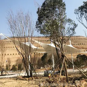 供应陕西索膜结构车棚制作|景观索膜结构建筑施工|索膜结构材料代理销售