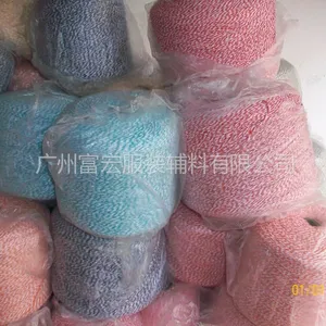 厂家现货供应供应彩色吊牌棉绳,间色小细绳,彩色棉线