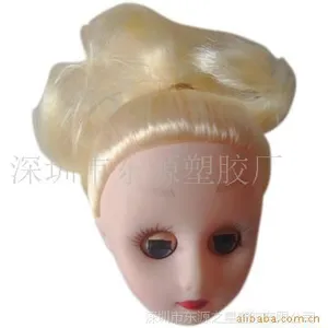 广东省深圳市 芭比娃娃,圣诞老人头,公仔头,环保搪胶喷油植发生产加工厂