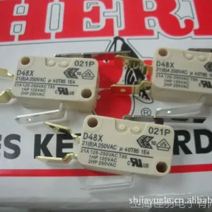 进口CHERRY微动开关D48带直柄大电流