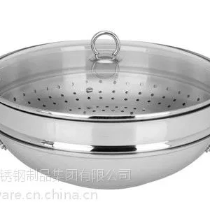供应SA-12082 德国不锈钢厨具供应商 不锈钢镬 中华炒镬 不锈钢炒锅