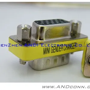 mini Gender Changer ����ת��ͷ VGAM/F HD15M/F 15��ת15ĸ