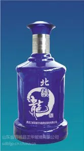 菏泽烤花玻璃瓶白酒瓶样品图