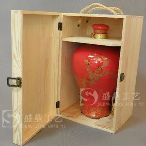 白酒木盒/白酒包装/陶瓷瓶木制礼盒/厂家定做/曹县盛鼎工艺品厂