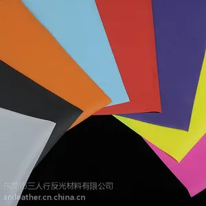 供应彩色反光布 强反光材料 三人行厂家直销