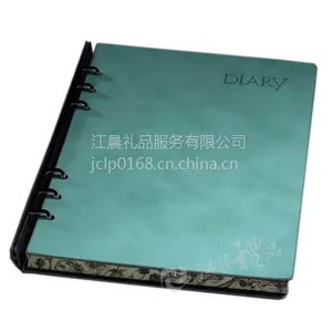 供应复古印花日记本 记事本 韩版变色PU活页笔记本