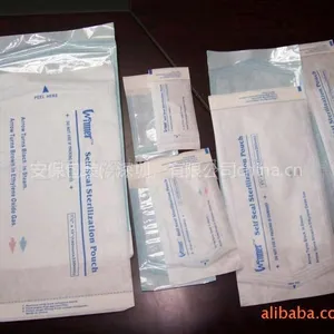 供应一次性医疗器械eo灭菌袋 高温自封纸塑袋 医疗包装***一面纸一面透明膜