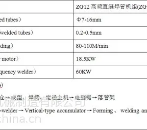 ZG12高频焊管机组 ZG12高频直缝焊管机组 厂家高频直缝焊管机组直销 高频焊管机组生产厂家