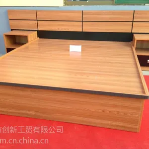 供应山西大同太原忻州板式酒店客房家具厂家批发供应晋友家具双人床