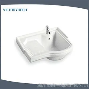 厂家热销 精美艺术挂盆 白色工厂陶瓷盆 V917 量多优惠
