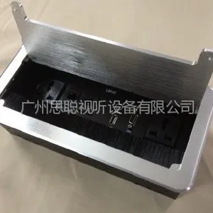 供应思聪***铝面板插座S212，桌面插座，线盒