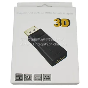 供应DP 1.2V 转HDMI 1.4B3D DisplayPort转hdmi 电脑高清音视转接头