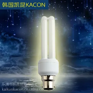 供应新东方节能灯 12w暖光螺旋3U 2U三基色节能灯泡 螺口插口U型灯管