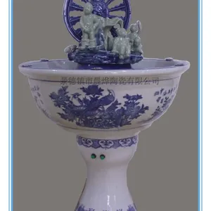 青花五子登科加湿器
