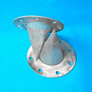 优质DN100不锈钢临时过滤器 锥形过滤器价格 高压Y型过滤器法兰式