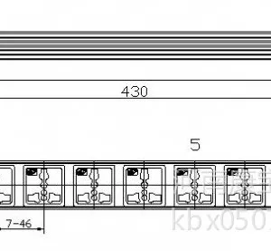 供应施禄德PDU S7-01A0001 8位万用孔加指示灯 3米线 16A国标插头