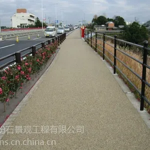 供应山东透水彩色混凝土地坪 透水地坪 透水混凝土直销