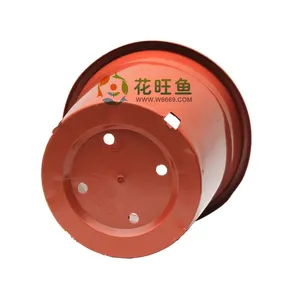 供应大量供应AF300塑料花盆AF直筒有边圆形园艺塑料花盆批发