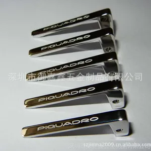 供应笔夹 笔环套 笔环 文具配件 精铸加工 线切割加工 高档笔夹 红冲