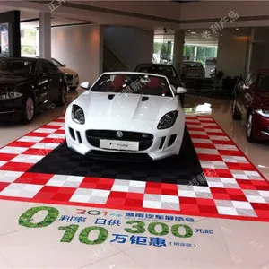供应汽车4S店展厅展台地板 拼接彩色地板 杨