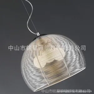 供应简约铝线餐厅吊灯厂家批发后现代艺术餐厅客厅书房卧室会所咖啡馆吊灯