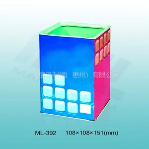 供应笔筒笔盒三层文具盒金属盒铁盒