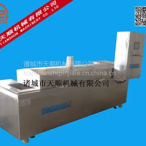 藕片漂烫机~鲜藕加工成套流水线~莲藕片清洗漂烫冷却机