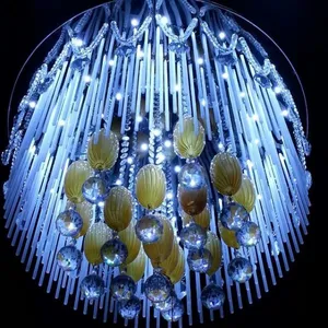 供应供应水晶灯led现代吸顶灯 简约客厅灯餐厅灯 LED吸顶水晶灯 卧室灯具