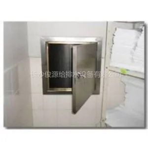 供应俊源不锈钢污衣槽,酒店布草收集系统
