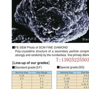 供应多晶金刚石微粉、多晶钻石粉、多晶金刚石粉