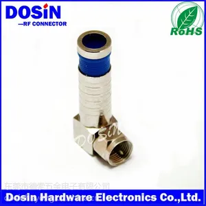 RG6��Ƶ�߼�ѹʽF��ͷ ��·����TV cable F��ͷ