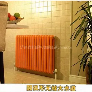 供应批发钢制50片头双柱圆片头暖气片