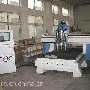 木工雕刻机械1325三头衣柜雕刻机 三工序橱柜雕刻机