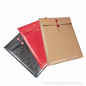 厂家直销 疯马王10寸 11寸 13寸 15寸商务文件袋 人造革来样订做