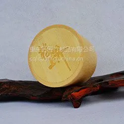 巨匠厂家定做创意扁平式原竹竹子茶叶筒茶叶罐