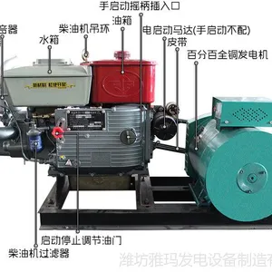 供应雅玛发电机 常柴系列10KW ZS1100 发电机组 柴油发电机 全国联保