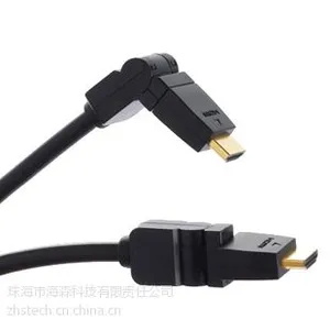 供应HDMI 360度旋转线 1.4 3D高清线 电脑电视连接线1080P