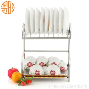 广东广州奥的五金不锈钢沥水碗碟杯架盘子调味瓶整理收纳架子厨房置物架W306