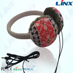 深圳耳机厂家供应头戴式MP3耳机 LX-176 毛绒绒大耳机
