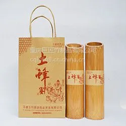 巨匠厂家定制天然欧式环保竹筒蜂蜜 蜂蜜包装 竹子包装