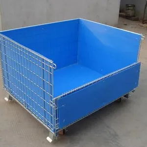浙江上海宁波仓储笼 折叠式仓储笼 带脚轮仓储笼厂家供应