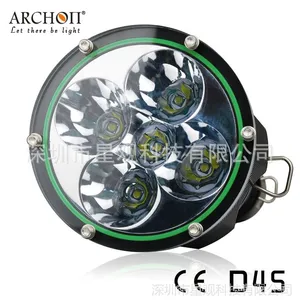 供应D45 潜水手电筒 1000流明 潜水灯 100米 3*32650 U2水下探照灯