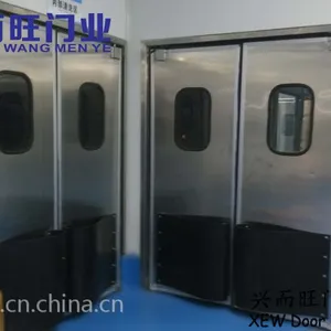 304材料|不锈钢自由门|无尘车间专用门