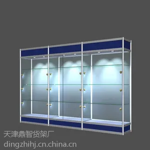 供应定做精品展柜玻璃展柜钛合金展柜货架批发